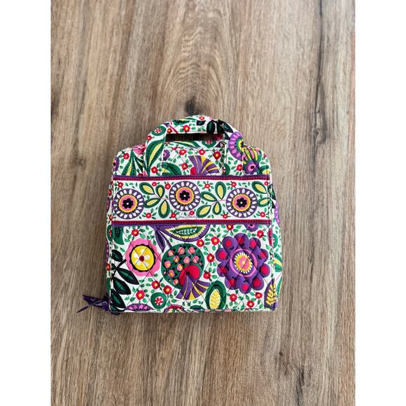 Vera Bradley Bag Viva La Vera Flower Tech Organizer Storage Carry Case - Picture 8 of 8